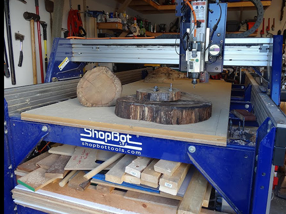CNC Timber Slab levelling